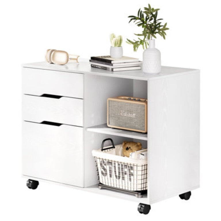 Corwynn 308 Wide 3 -Drawer Mobile File Cabinet