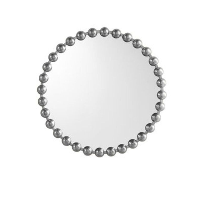 Marlowe Beaded Round Wall Mirror