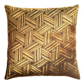 Entwined Square Velvet Pillow Cover  Insert