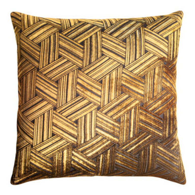 Entwined Square Velvet Pillow Cover  Insert