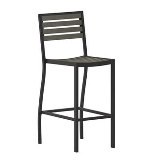 Aubreonna Commercial Grade IndoorOutdoor All-Weather Patio Barstool with Footrest