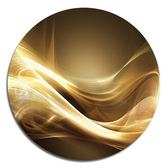 Gold Elegant Modern Sofa III - Metal Wall Art