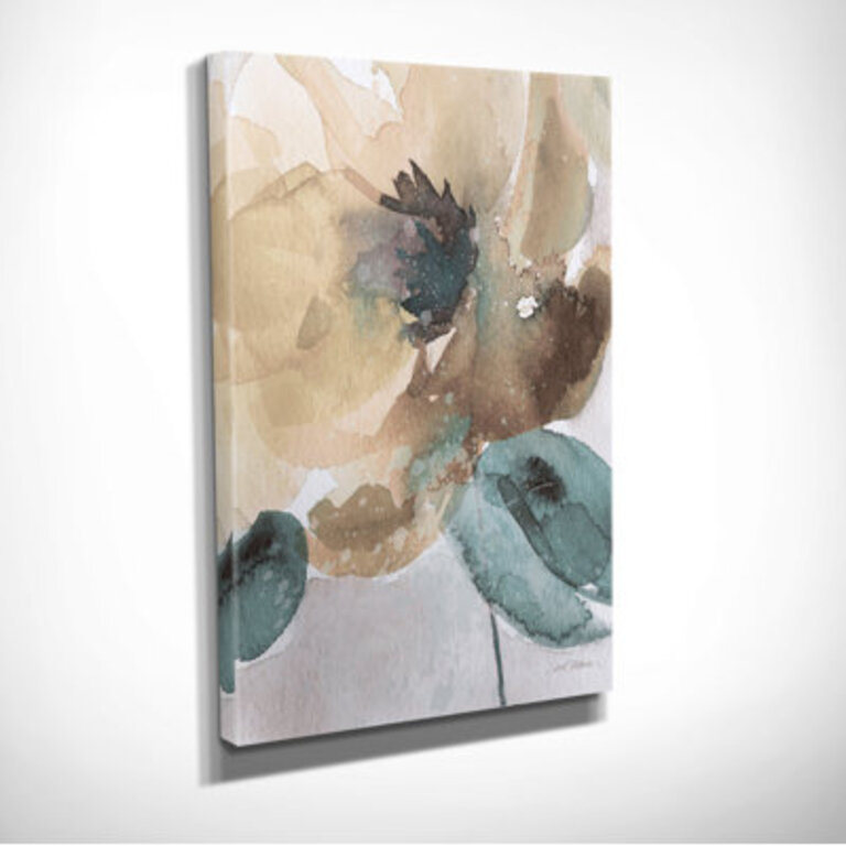 Watercolor Poppy II - Wrapped Canvas Painting Print