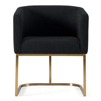 Echo Upholstered Arm Chair in Black