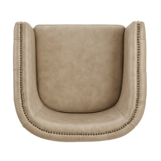 Calzada 31 Top Grain Leather Swivel Armchair