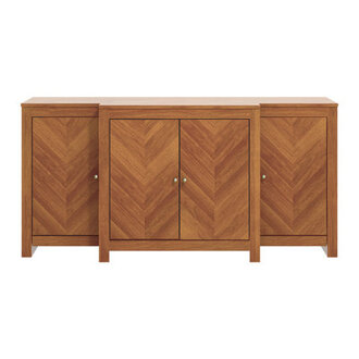 Aleshire Modern 619 4 Door Chevron Pattern Sideboard Buffet