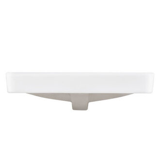 DeerValley 2382 L x 189 W x 669 H White Rectangular Vitreous China Drop-in Bathroom Sink with Overflow