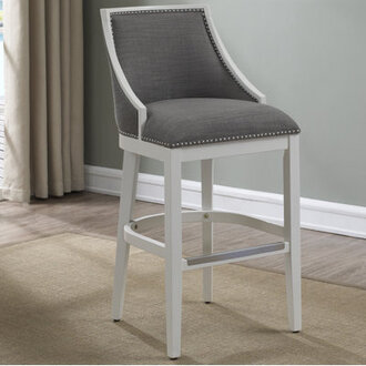 Kovach Upholstered Counter Stool with Solid Wood Frame