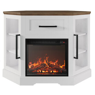 Lakeisha TV Stand for to 43 with Electric Fireplace Included