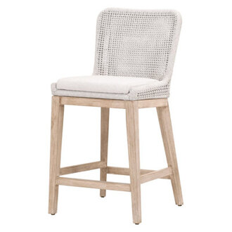 Brocky Upholstered Counter Stool with Solid Wood Frame