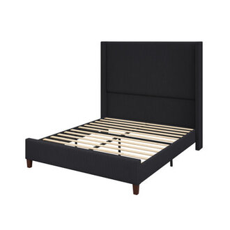 Wauseon Upholstered Wingback Platform Bed