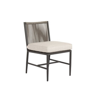 Esme Olefin Rope Outdoor Dining Side Chair with Sunbrella Cushion