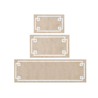 Evan 100 Cotton Tufted Bath Rug with Non-Slip Backing