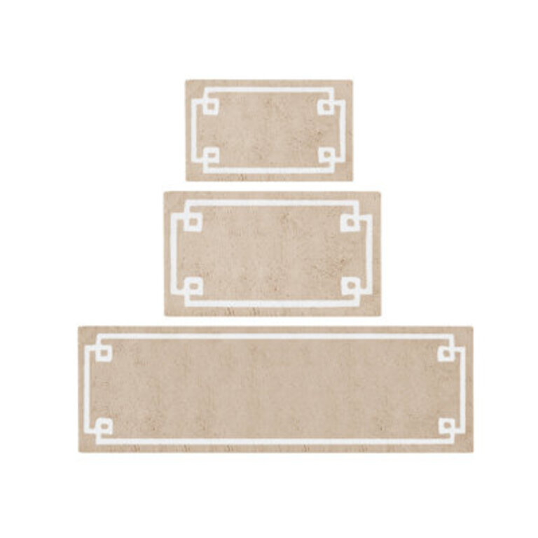 Evan 100 Cotton Tufted Bath Rug with Non-Slip Backing