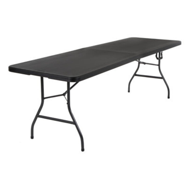 COSCO 8 ft Fold-in-Half Banquet Table with Handle