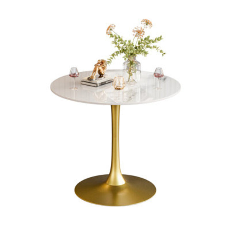 Sintered Stone Top Dinging Table Round Kitchen Bistro Table