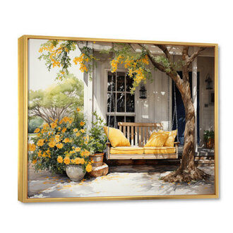 Maryorie Farmhouse Yellow Country Comfort III - Farm Wall Art