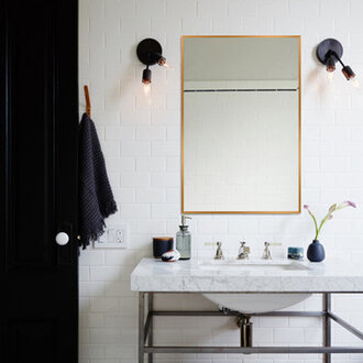 Beunca Metal Framed Bathroom Vanity Mirror