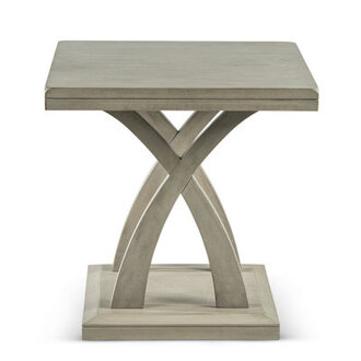 Almeta Solid Wood Top End Table