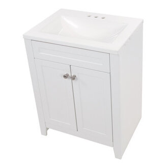 245 Single Bathroom Vanity With Cultured Marble Top