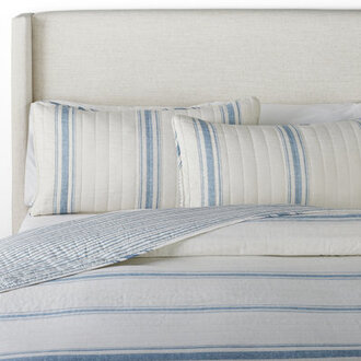 Fonti Cotton Striped Quilt Set