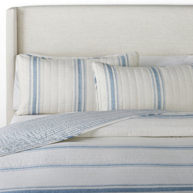 Fonti Cotton Striped Quilt Set