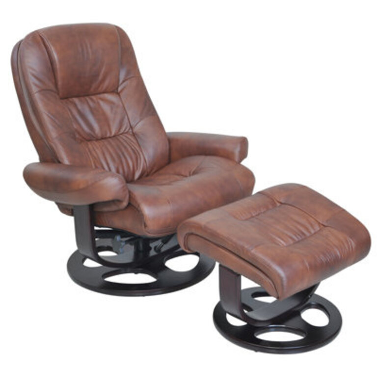 Majeda Manual Swivel Recliner With Ottoman