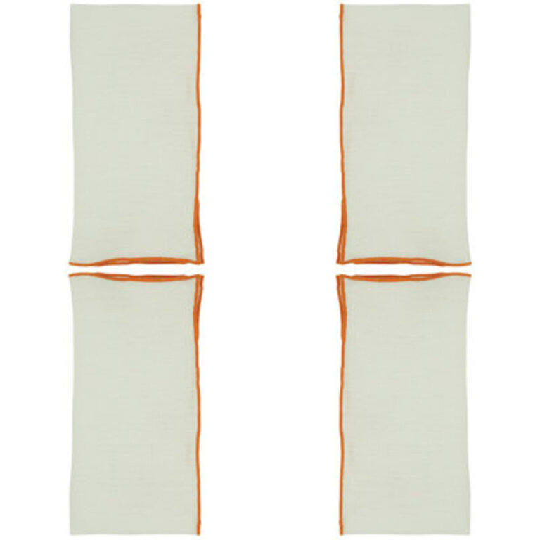 Set of 4 Dartmouth Linen No Pattern Square Napkins