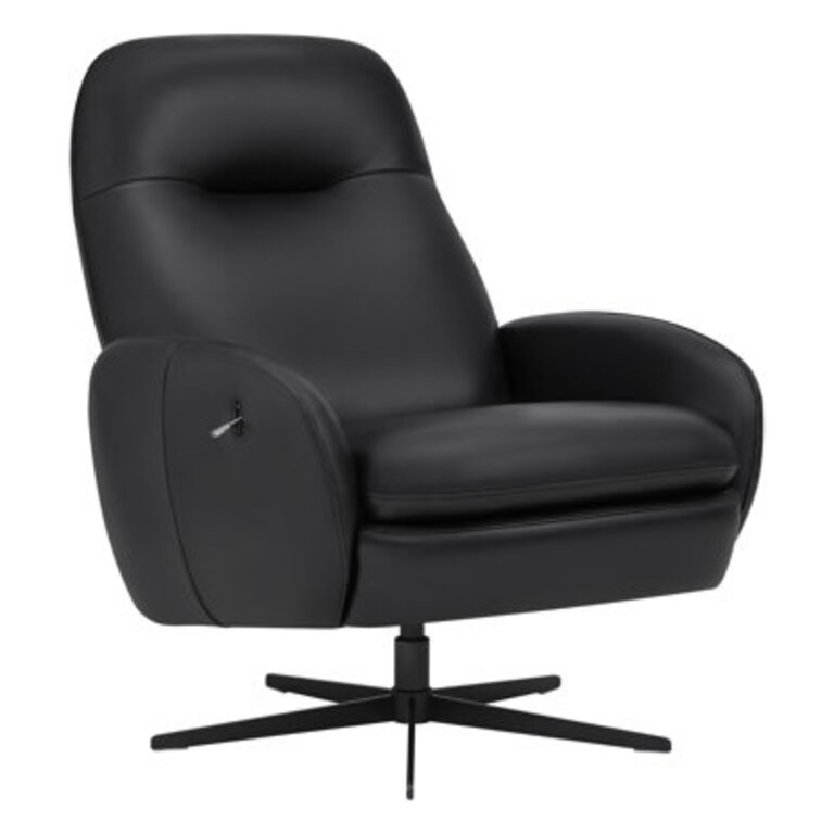 Danva Genuine Leather Swivel Recliner