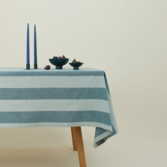 Essential Rectangle Striped Cotton Tablecloth