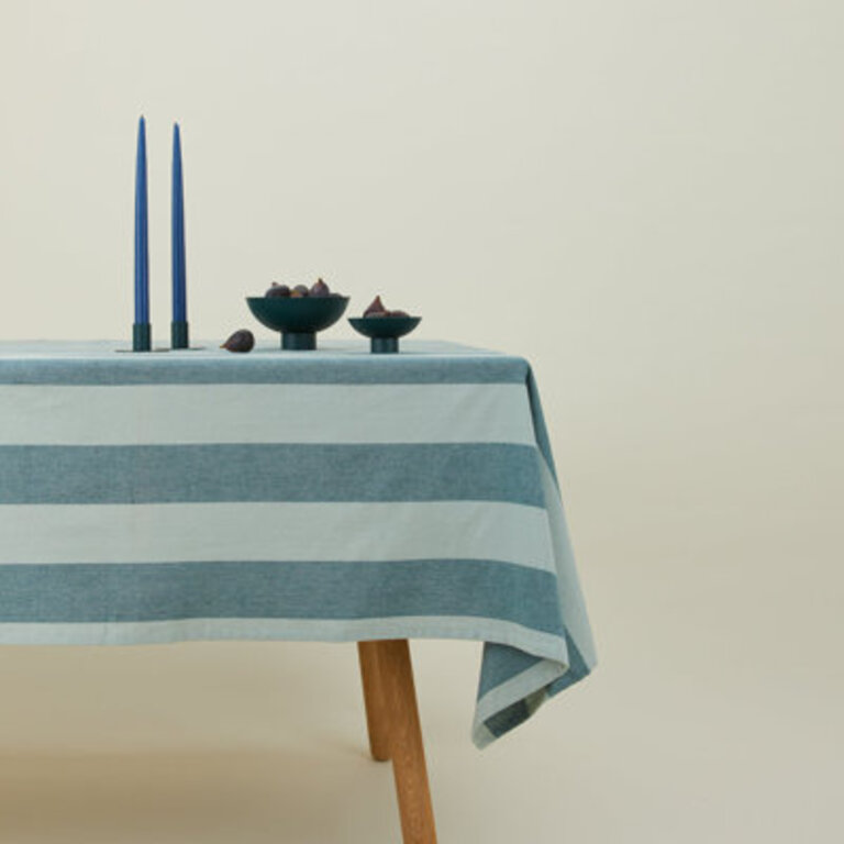 Essential Rectangle Striped Cotton Tablecloth