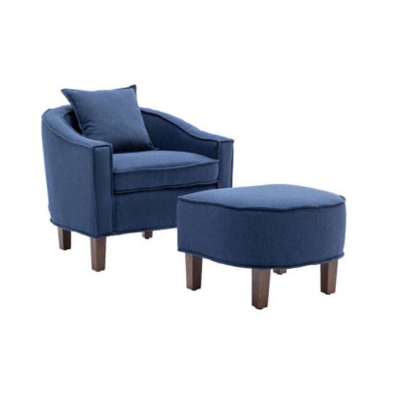 Accent Chair with Ottoman
