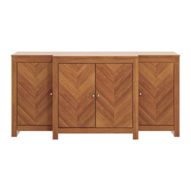 Aleshire Modern 619 4 Door Chevron Pattern Sideboard Buffet
