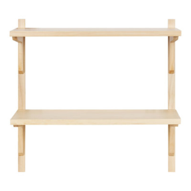 Baez 2 Piece Poplar Tiered Shelf