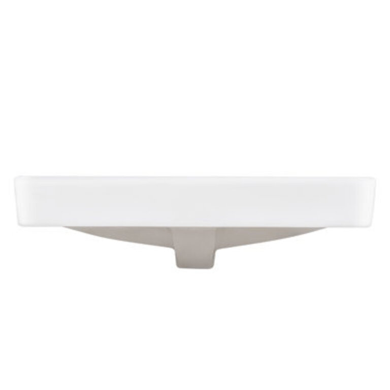 DeerValley 2382 L x 189 W x 669 H White Rectangular Vitreous China Drop-in Bathroom Sink with Overflow