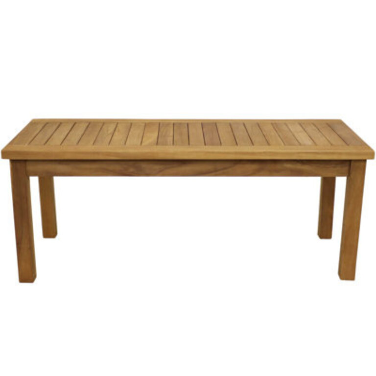 Hellwig Teak Rectangular Outdoor Coffee Table