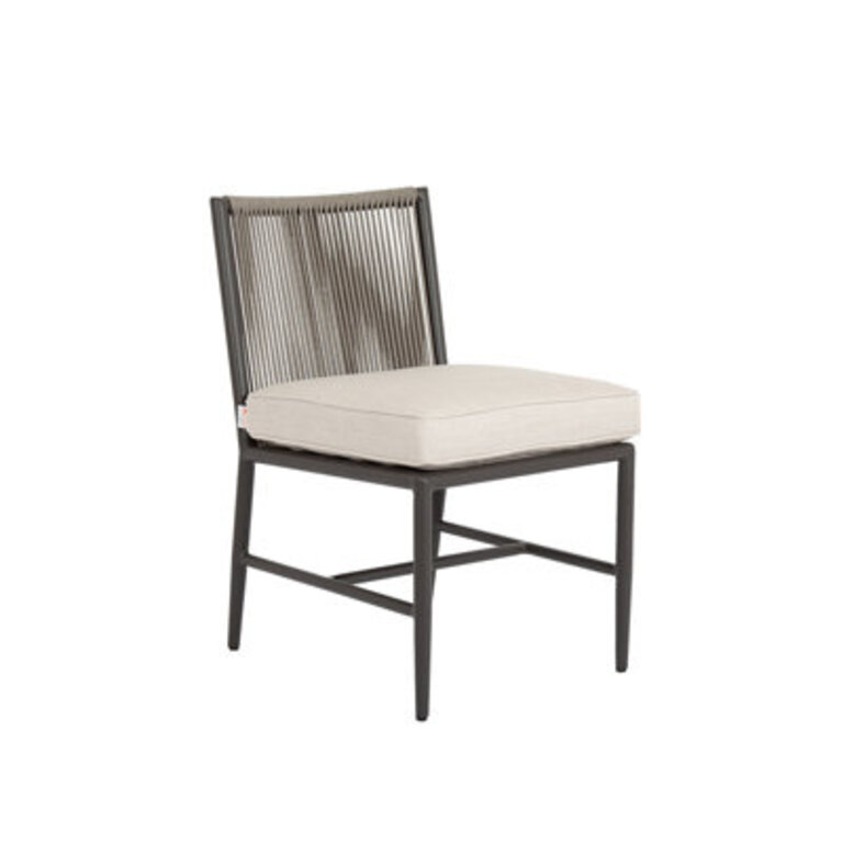 Esme Olefin Rope Outdoor Dining Side Chair with Sunbrella Cushion