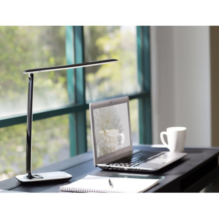 Mount-It LED Desk Lamp With USB Charging Port Dimmable Touch Controls with Color Adjustment