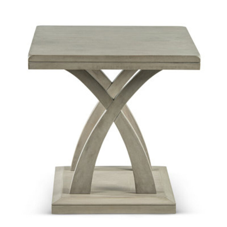Almeta Solid Wood Top End Table
