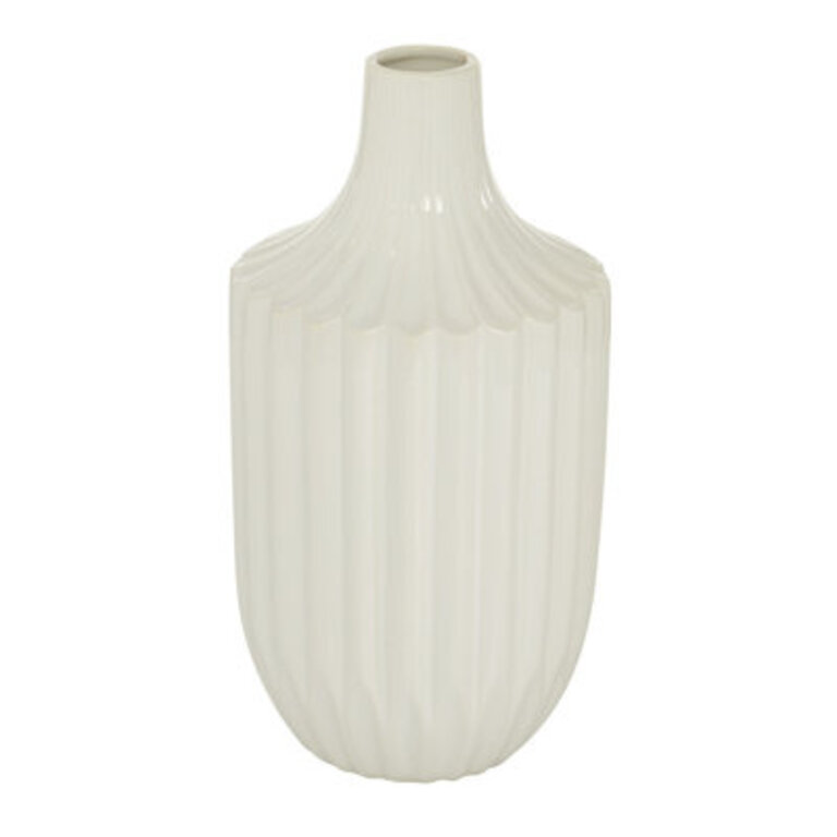 Ceramic Fluted Decorative Vase