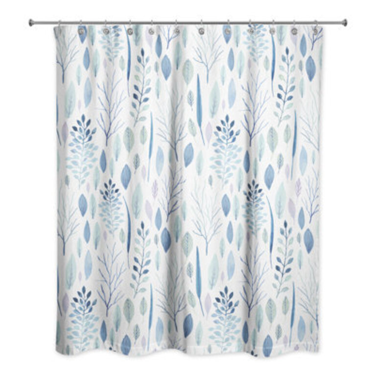 Perine Floral Single Shower Curtain