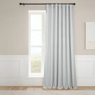 Ottis Textured Faux Linen Room Darkening Curtains