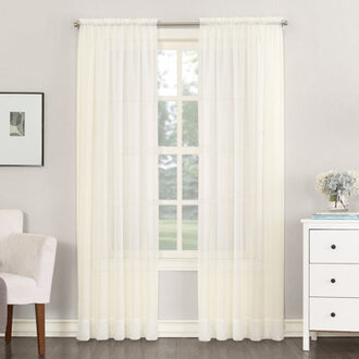 Wayfair Basics Albia Sheer Rod Pocket Curtain Panel