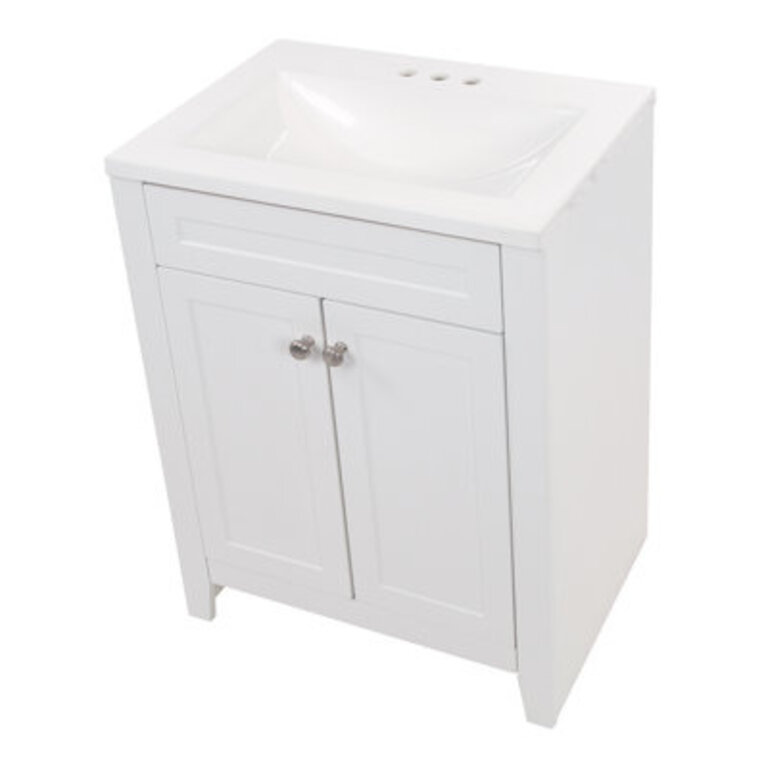 245 Single Bathroom Vanity With Cultured Marble Top