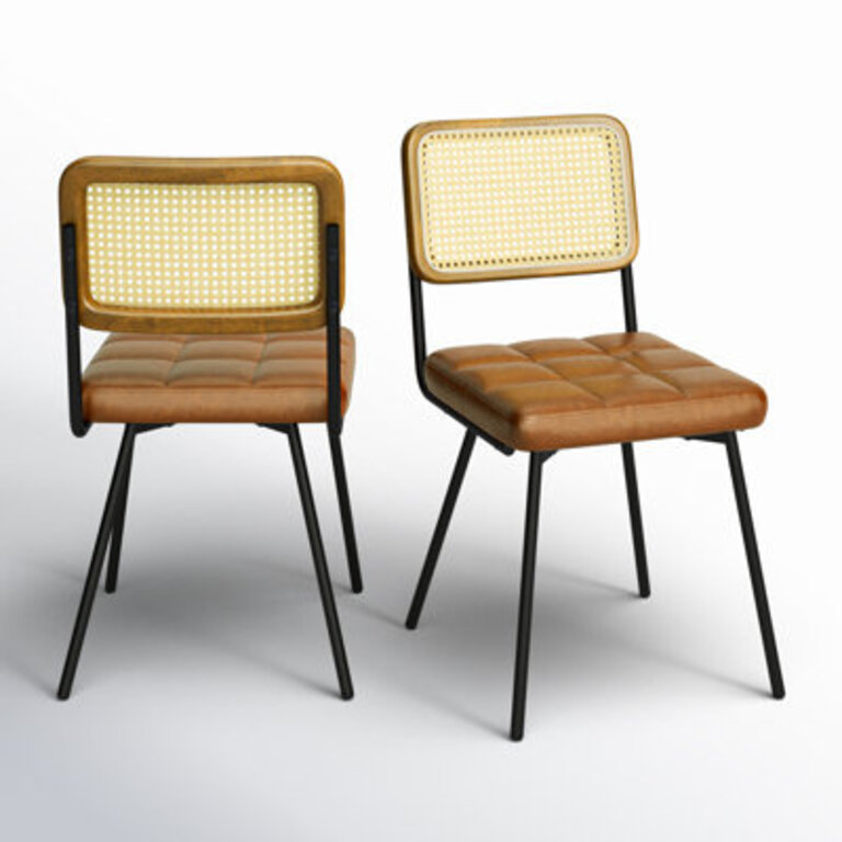 Set of 2 Bodnar Tufted Upholstered Dining Side Chair