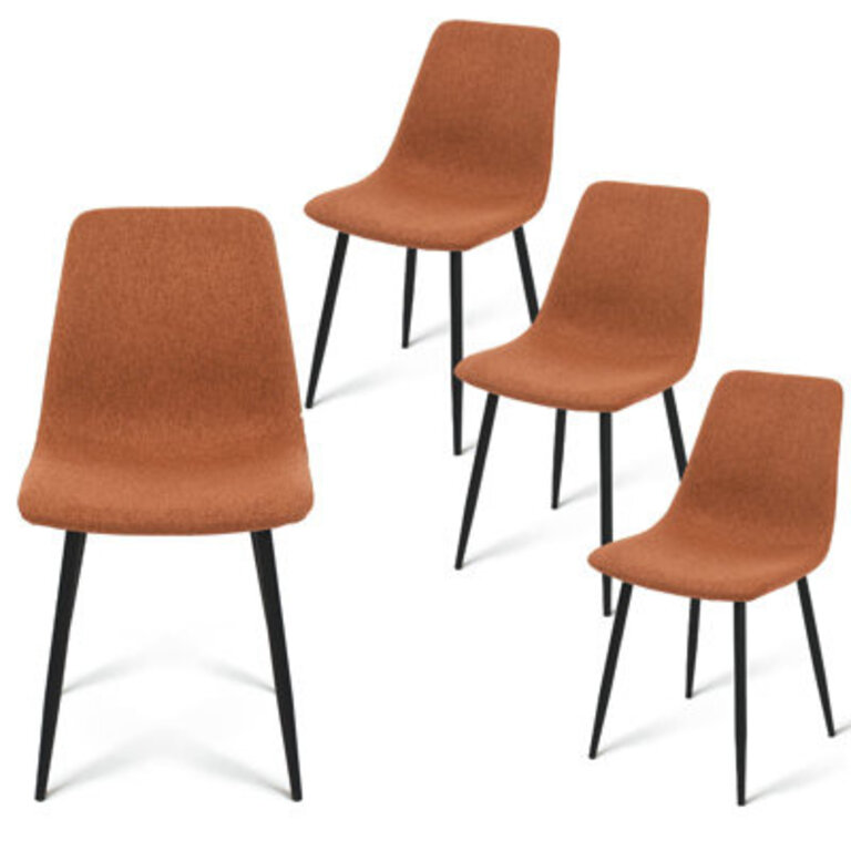 Set of 4 Tapscott Fabric Upholstered Side Chairs