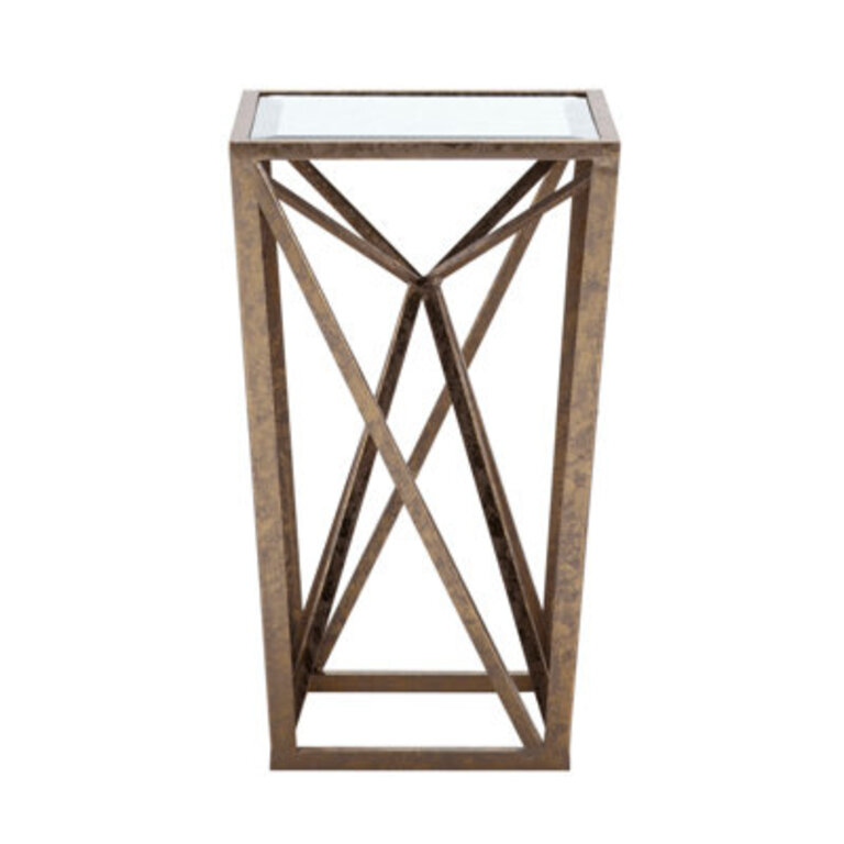 Chylee Angular Mirror Accent Table