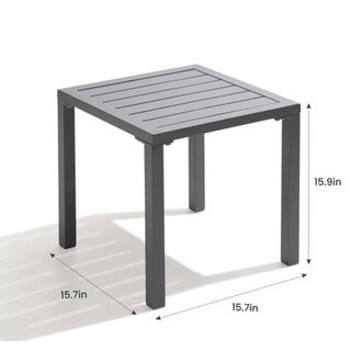 Azhaan Aluminum Side Table