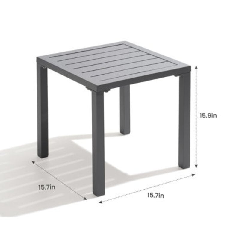 Azhaan Aluminum Side Table