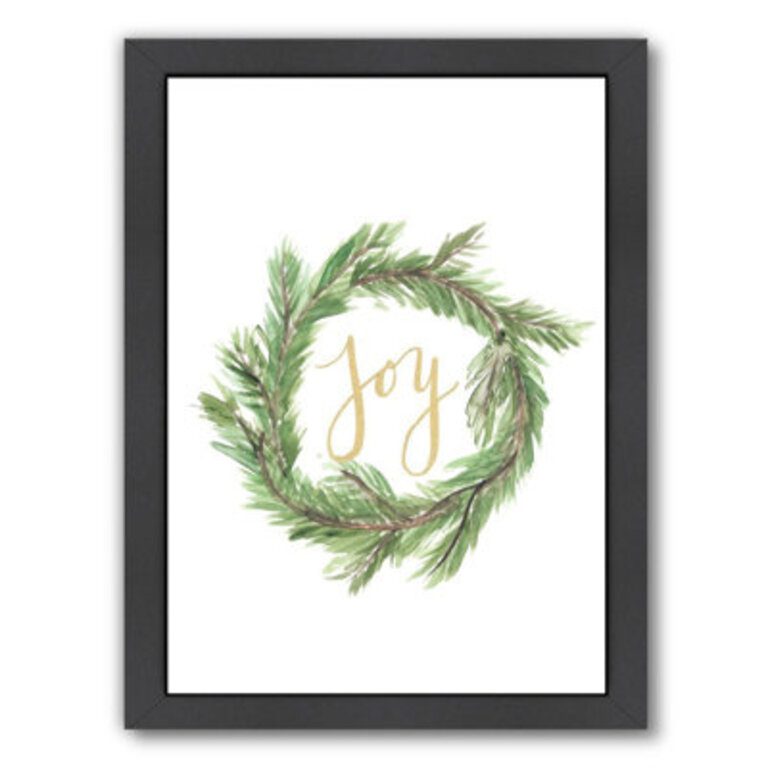 Wreath Joy Graphic Art Print
